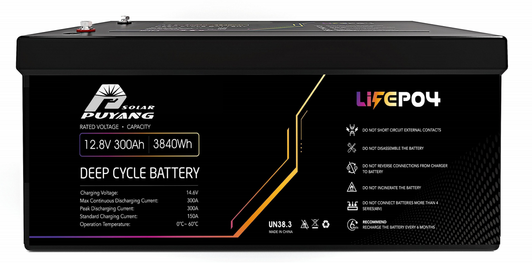 Shenzhen Puyang Solar Co., Ltd. - Speicher - 12V 300AH LiFePO4 Battery PY-LFP12,8-300 - Art. 19817