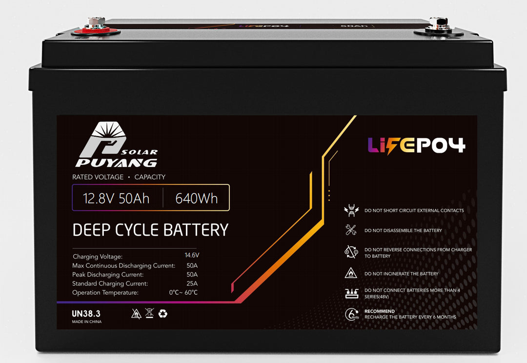 12V 50AH LiFePO4 Battery PY-LFP12,8-50 - Art. 19811