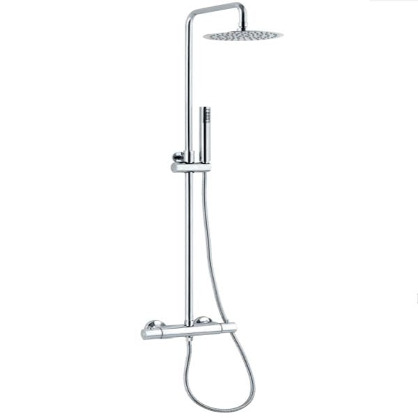 Keller TAPS KIT Duschsäule mit runder EDELSTAHLBRAUSE D.25 und Brause mit Umsteller 13101/25