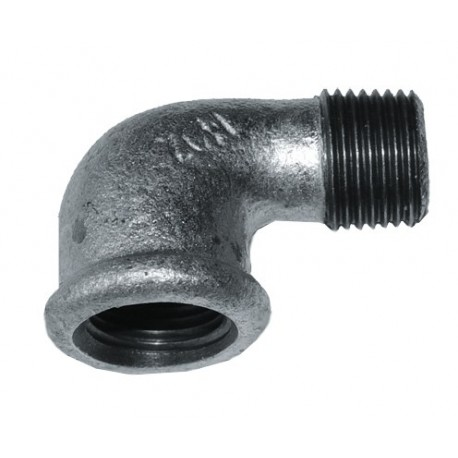 Winkel 90° IG/AG 3/8" – Gewindefitting aus Eisen