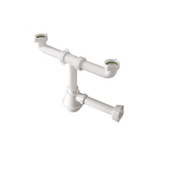 Bonomini-Siphon für 2-Wege-Magnum-Spüle 1"1/2 ohne Abfallcode 1320CP40BO