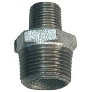 Reduzier-Doppelnippel AG/AG 3/4" x 1/2" – Gewindefitting aus Eisen