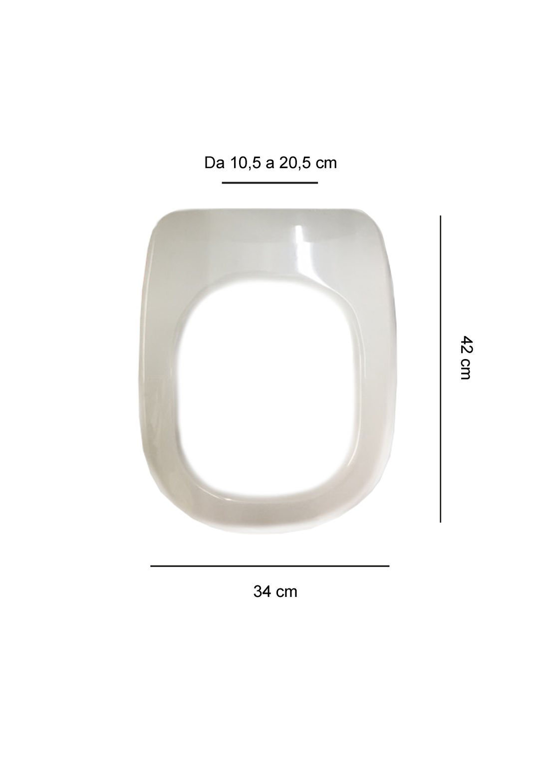 Sapal WC-Sitz passend für Ideal Standard Tesi, weiß