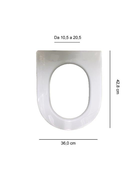 Sapal WC-Sitz passend für Pozzi Ginori Ydra, weiß