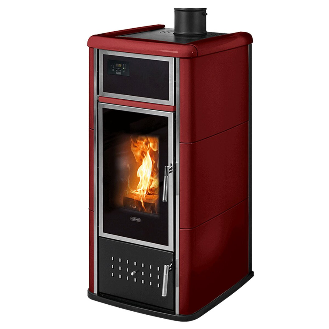 Klover Belvedere 20 – Holzofen (wasserführend), 26 kW, Bordeaux