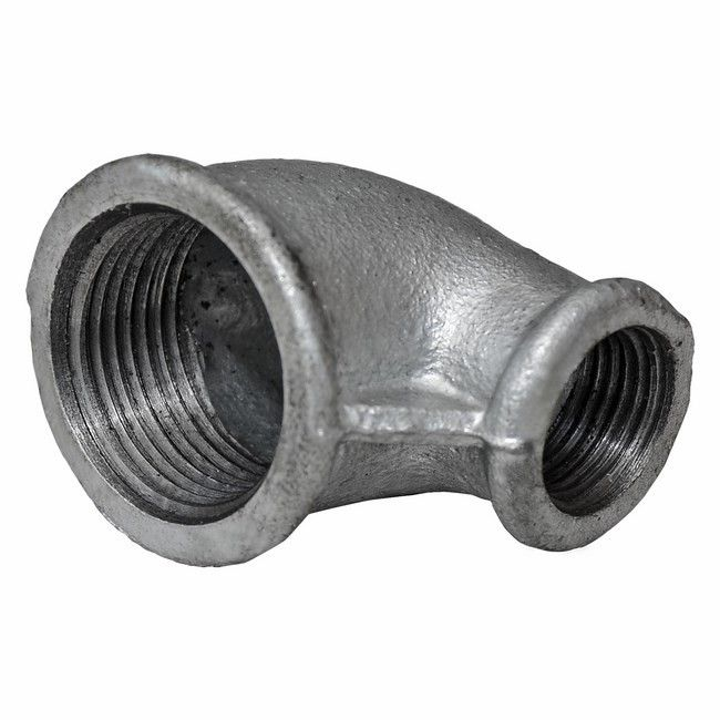 Winkel 90° reduziert IG/IG 3/4" x 1/2" – Gewindefitting aus Eisen