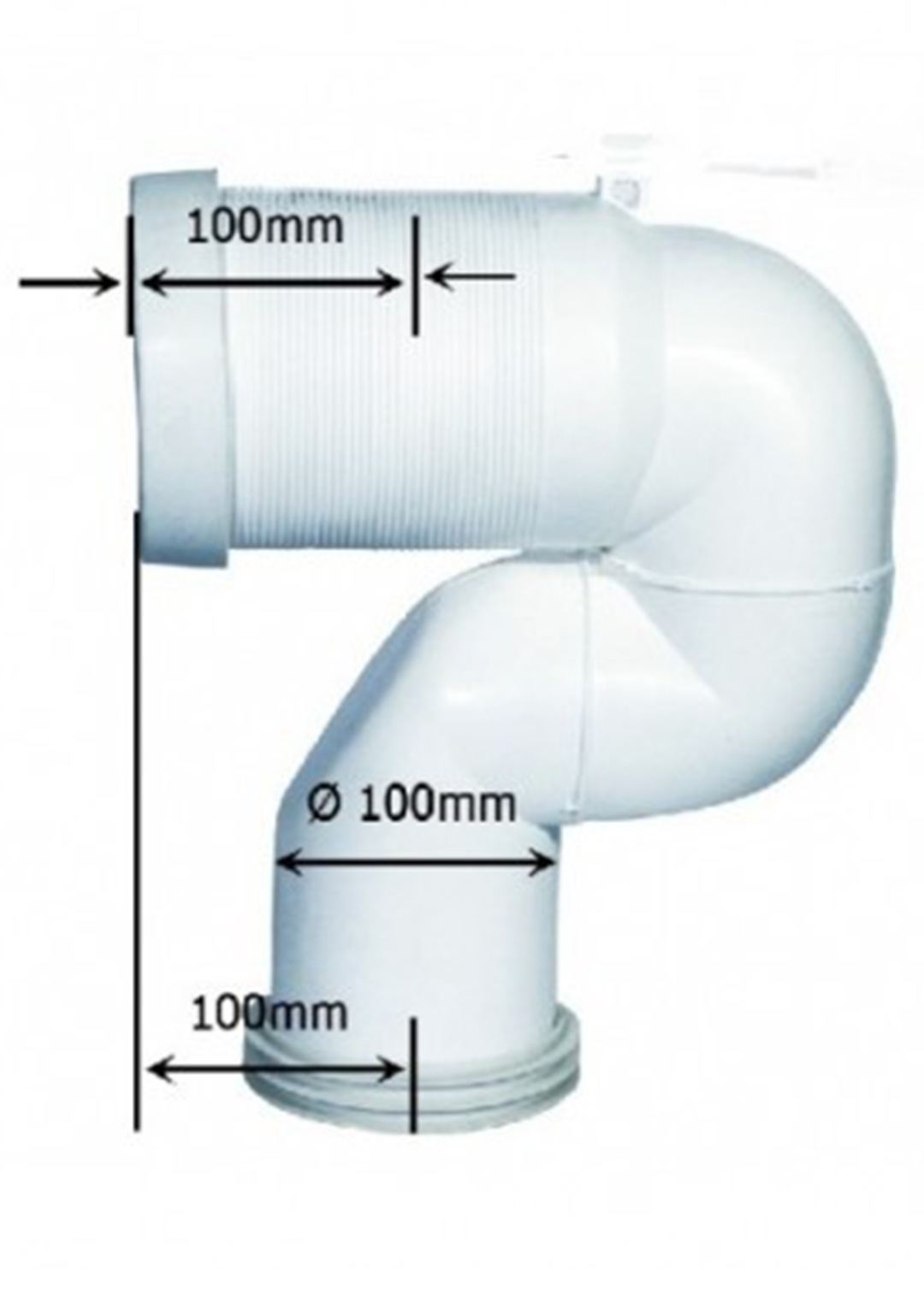 GTL WC-Anschlussbogen versetzt, Typ Dolomite, Ø 110 mm