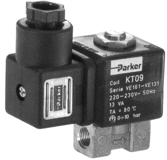 Parker Magnetventil Messing VE131.4GG, stromlos geschlossen (NC) 1/4" 230 VAC