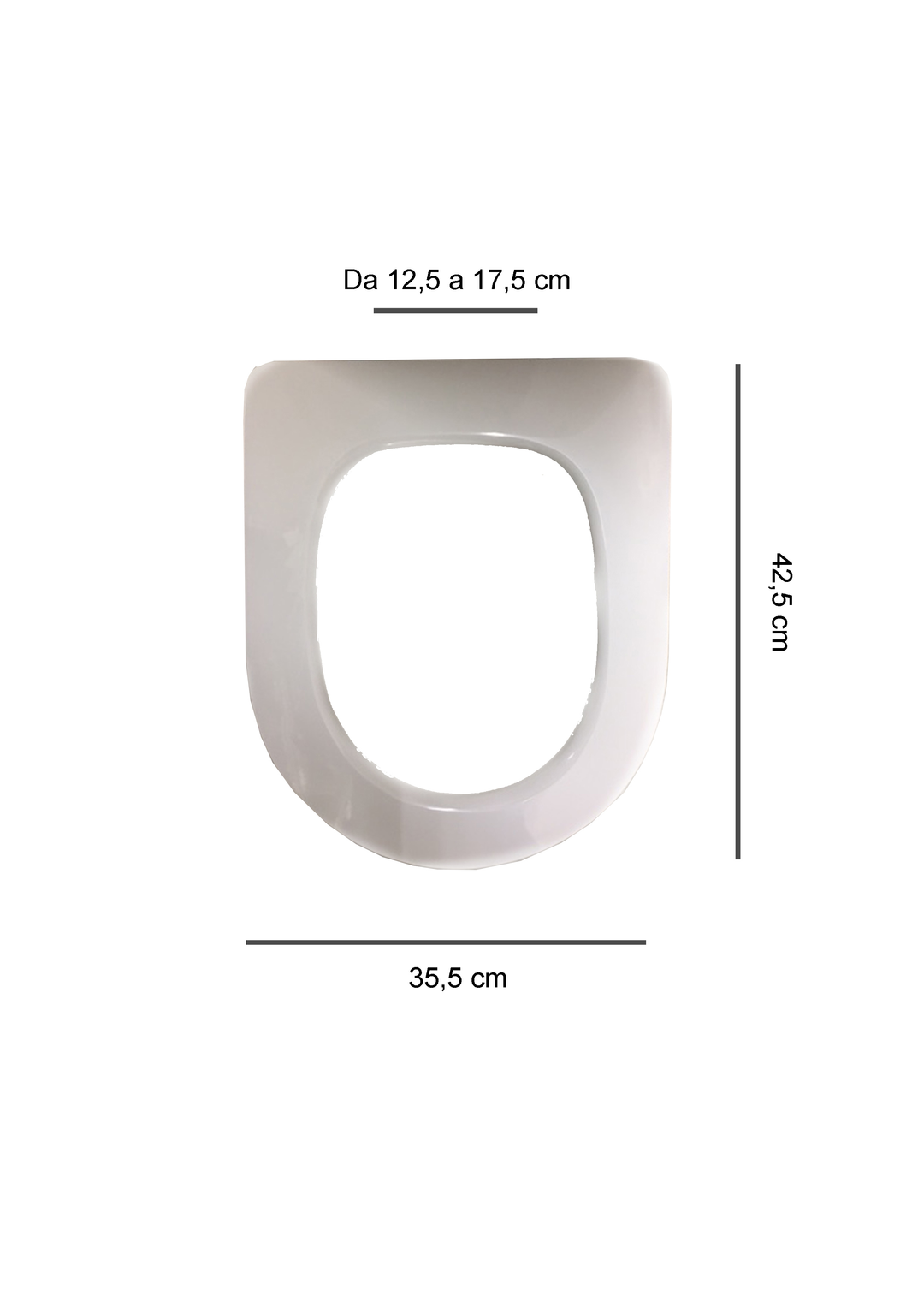 Sapal WC-Sitz passend für Dolomite Quadrarco, weiß