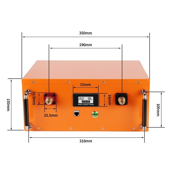 CBT VB001 Caravaning Batterie – 12,8V / 172Ah (2200Wh) LiFePO4 mit Bluetooth