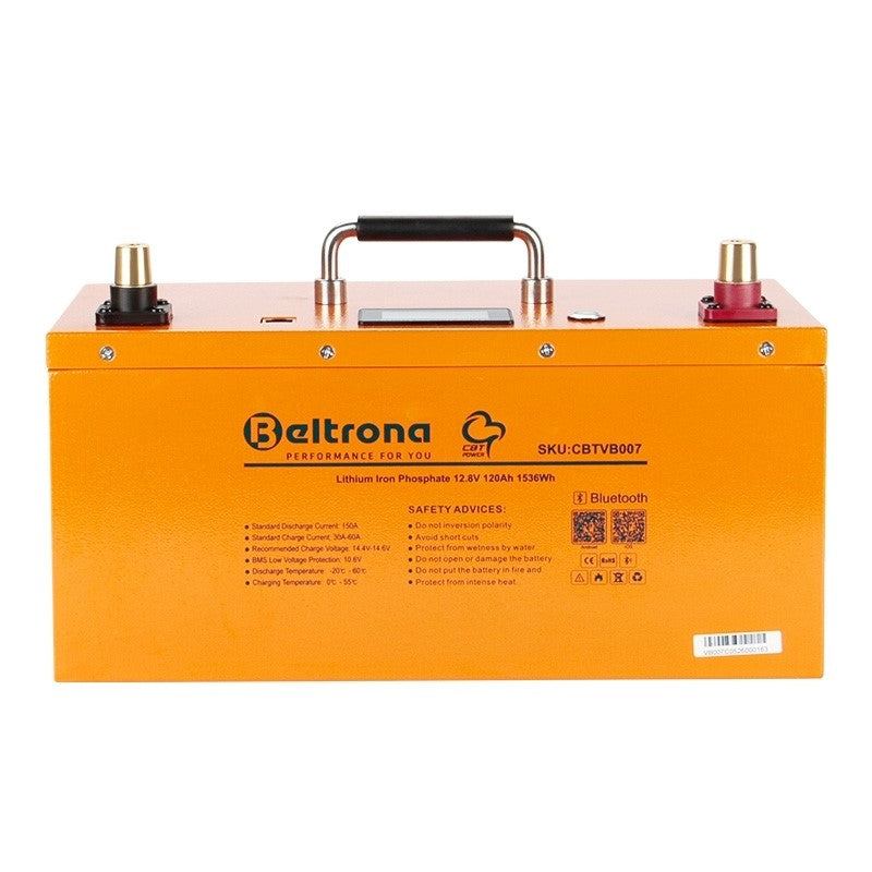 CBT VB007 Caravaning Batterie - 12,8V / 120Ah (1536Wh) LiFePO4 mit Bluetooth