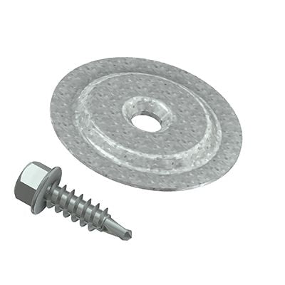 SOL-50 Bautenschutzmatten-Klemmhalter (2 Halteteller mit Bohrschrauben) -Art. 106510