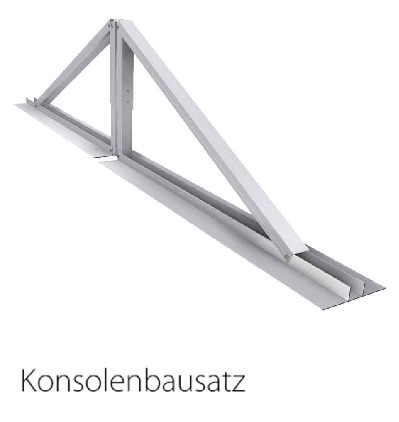 SOL-50 2x21°Q O/W Konsolenbausatz Flachdach DuoFlex -Art. 106105