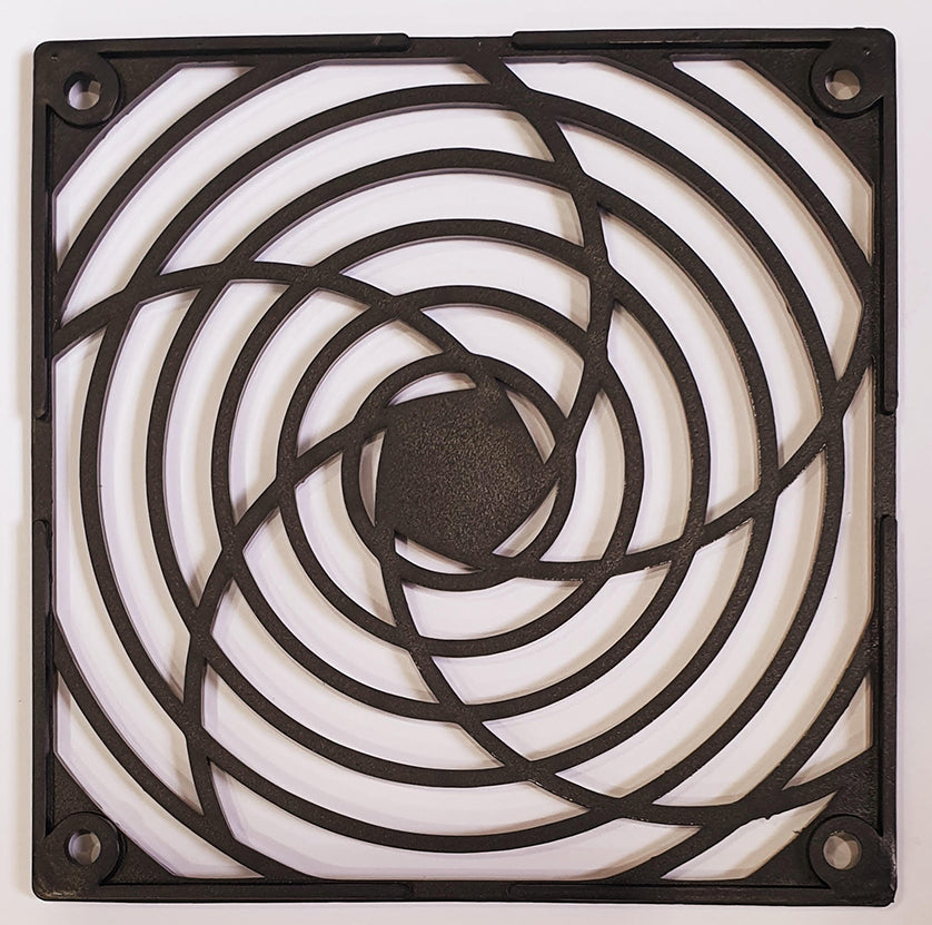 Mundofan Lüfter-Schutzgitter Kunststoff schwarz 120x120 mm VD10104