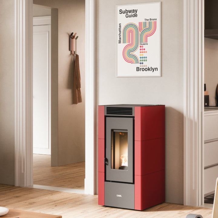 Cadel Cristal 6 luftgeführt – Pelletofen, 5,5 kW, WLAN