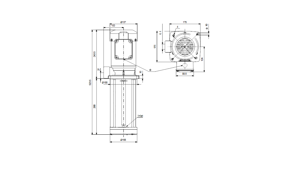 GRUNDFOS EINTAUCHPUMPEN MTA 100H-280 A-W-B-T Art. 97989304