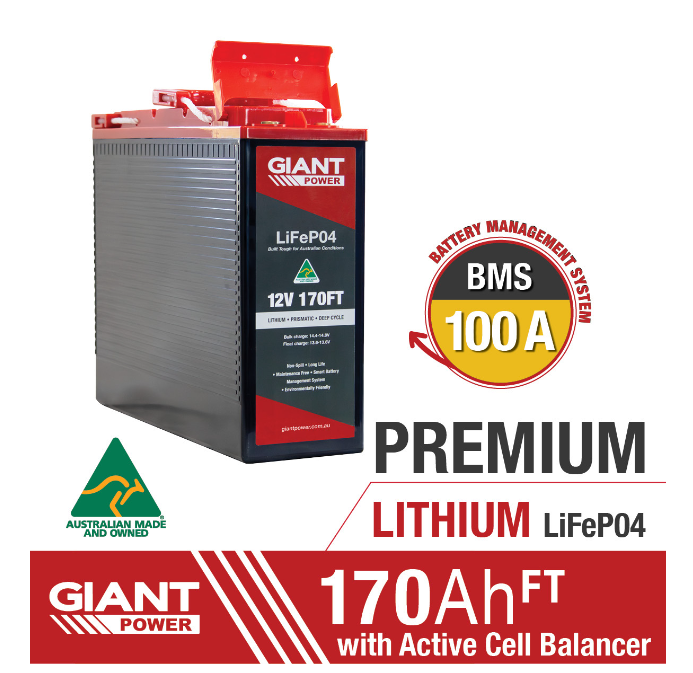 170AH 12V Slimline Lithium Battery 170AH 12V Slimline Lithium Battery - Art. 35239