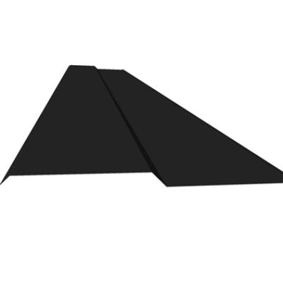 SOL-50i Seitliches-Eindeckblech 2m schwarz Premium -Art. 107105