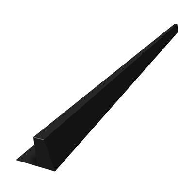 SOL-50i Seitliches-Abschlussblech 2m schwarz Premium -Art. 107110