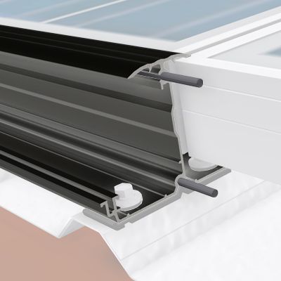 SOL-50i L-Horizontalsteckprofil 2m schwarz Premium -Art. 107000