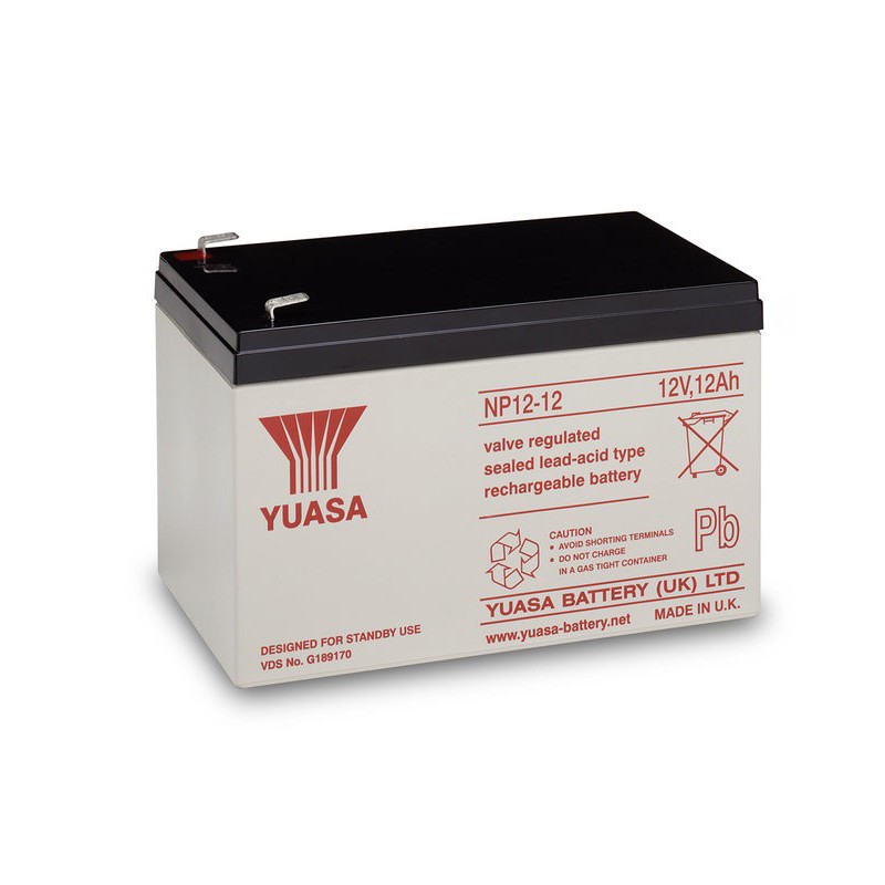 Yuasa Y-NP12–12 AGM-Batterie LiFePO4-Batteriezelle 12 V 12 Ah