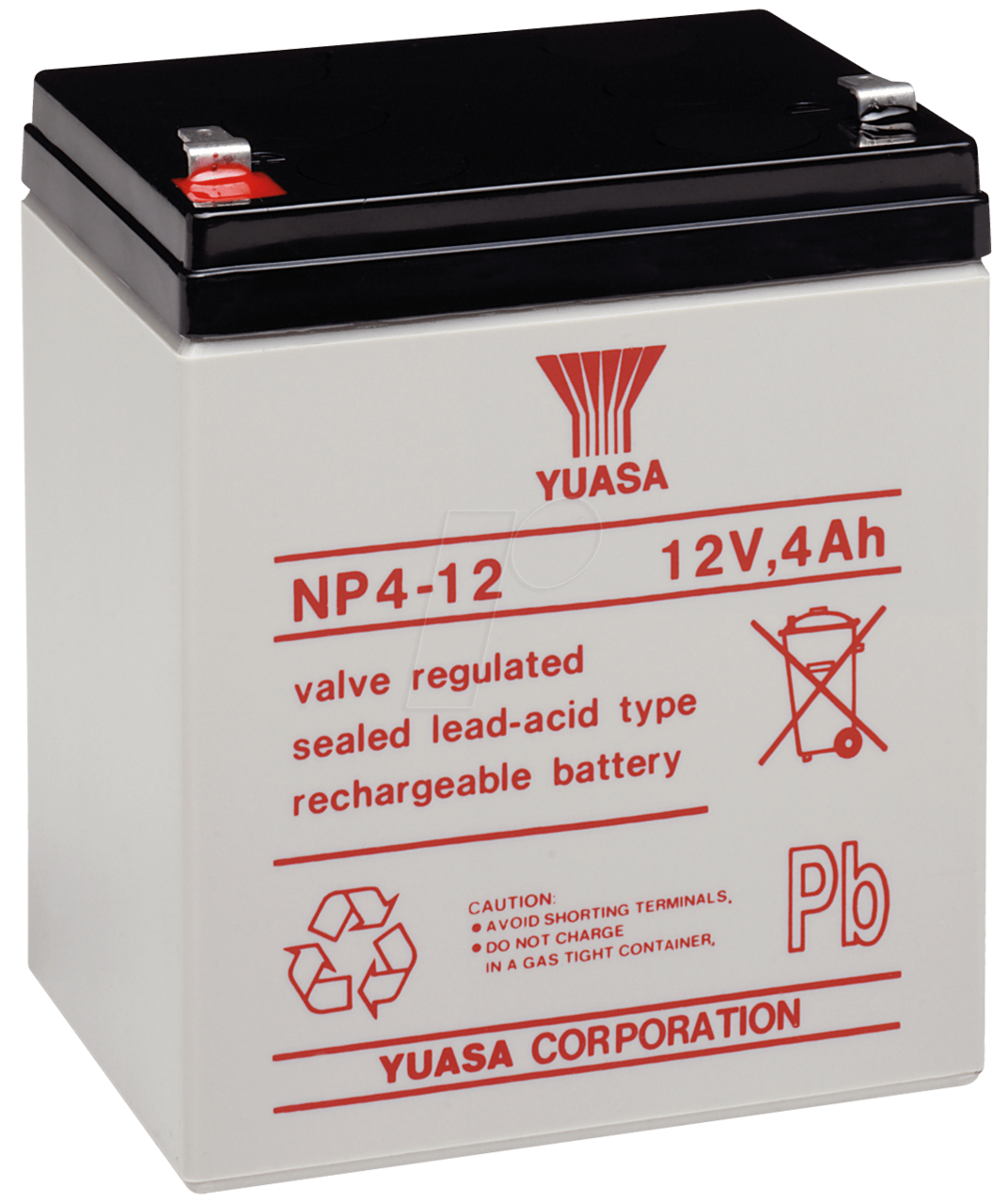 Yuasa Versiegelte Blei-Säure-Batterie 12V / 4Ah