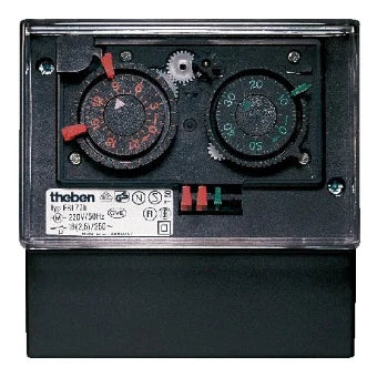 THEBEN 0770033 Analoge Schaltuhr fuer Schalttafelbau 105 mm