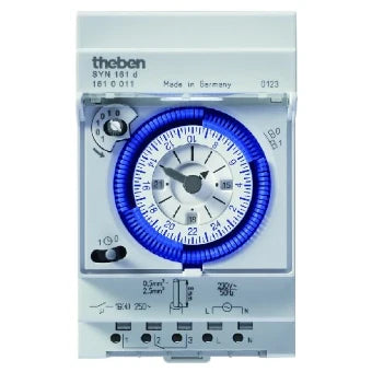 THEBEN 1610011 Analoge Schaltuhr fuer Schalttafelbau 52.5 mm