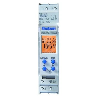 THEBEN 1750100 Digitale Schaltuhr fuer Schalttafelbau 17 mm