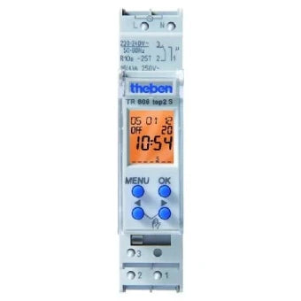 THEBEN 6080101 Digitale Schaltuhr fuer Schalttafelbau 17.5 mm