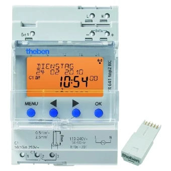 THEBEN 6410300 Digitale Schaltuhr fuer Schalttafelbau 54 mm