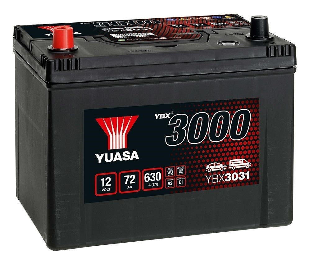 Yuasa Autobatterie YBX3031 12V 72Ah 630A (YBX3000 Serie)
