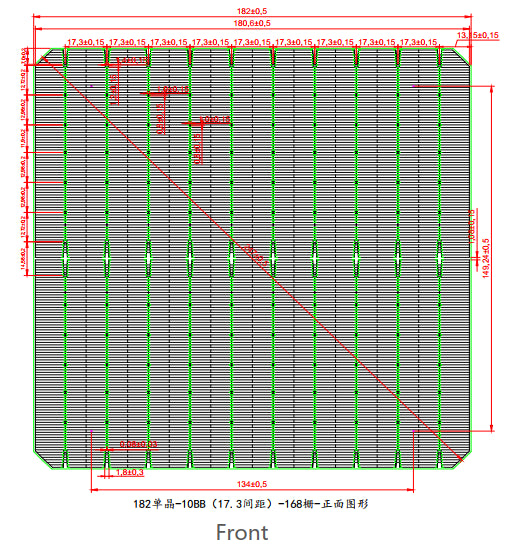 Xiamen Xiangyu New Energy Co., Ltd. - Zellen - 182-10BB-MONO PERC 25,4~25,5 - Art. 25918