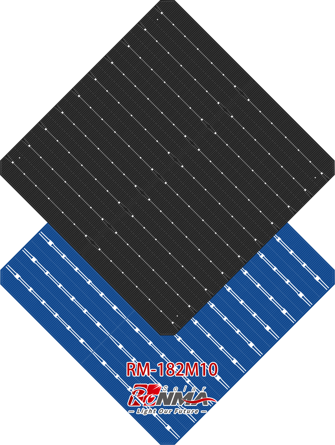 Zhejiang Ronma Solar Group Co,.Ltd. - Zellen - 182 Mono PERC Bifacial SE Solar Cell RM-182M10 - Art. 27081