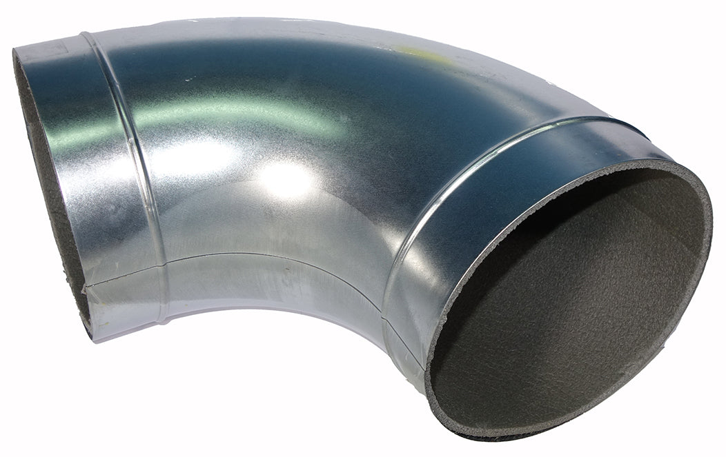 Mercatub Bogen 90° für Wickelfalzrohr wärmegedämmt 10 mm Ø 750 mm beidseitig Nippel CA24254