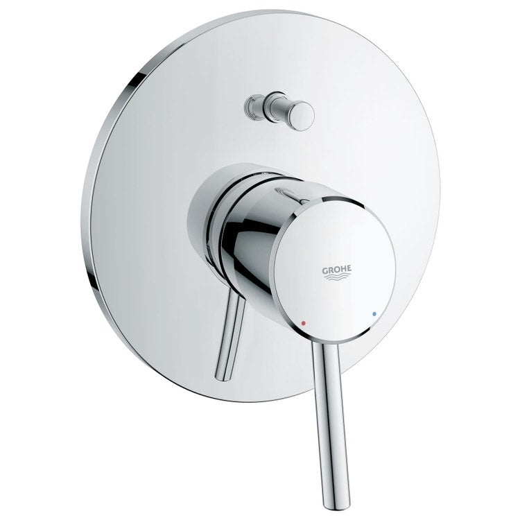 Grohe Einhand-Überkopfarmatur für Badewanne oder Dusche, mit Umsteller, ohne Unterputzgehäuse, Chromoberfläche CONCETTO 32214001