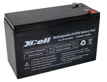 XCELL XCELFP1212L LiFePO4 Akku mit 12,8 V und 12 Ah
