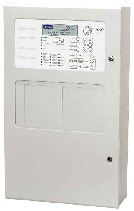 Hertek Penta 6875 Brandmelderzentrale 4-8 Loop mit integriertem Evakuierungsalarm für 1 Zonenzentrale