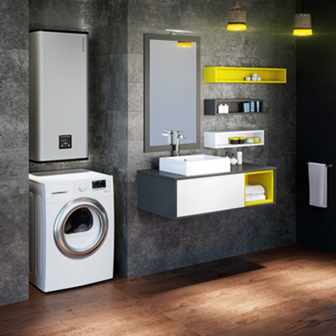 Atlantic Vertigo Steatite Wi-Fi 80 vertikal Horizontal – Elektrischer Warmwasserspeicher, 65 Liter, Energieeffizienzklasse B