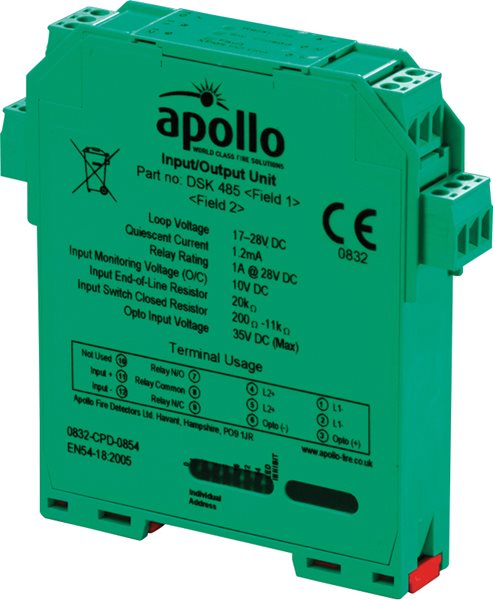 Hertek BIM607 Adressierbares Ein-/Ausgabemodul 250 V AC