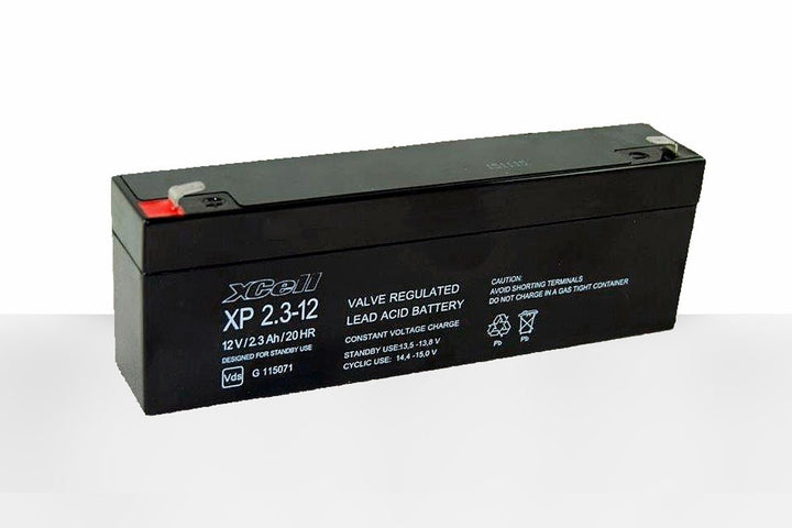 XCELL XP2.3-12 Bleiakku mit VdS Zulassung - 12 V und 2,3 Ah