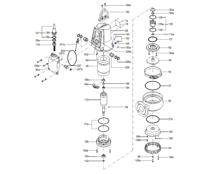 GRUNDFOS Tauchmotorpumpe DP10.65.26.E.2.50B Nr. 96877506