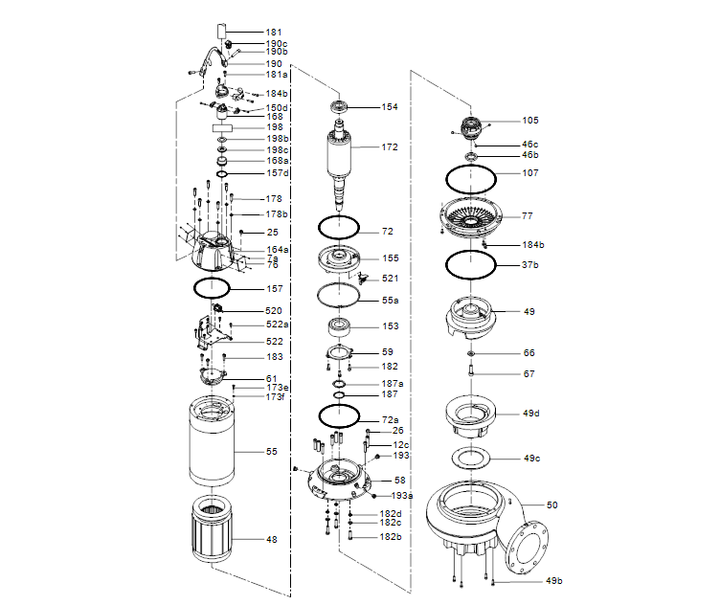 GRUNDFOS Tauchmotorpumpe SL.100.130.4.52H.N.51D.A Nr. 99958994