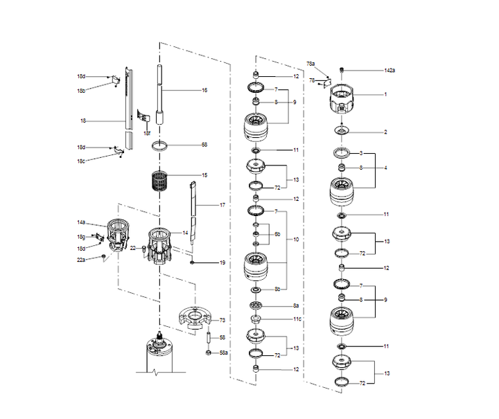 GRUNDFOS Unterwasserpumpe SP 60-5 Nr. 14A01905