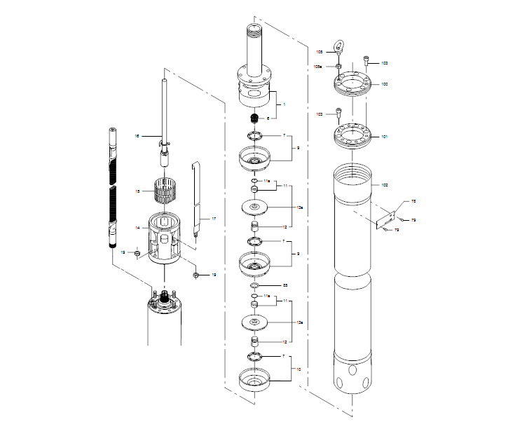 GRUNDFOS Unterwasserpumpe SP 2A-90 Nr. 09301K90