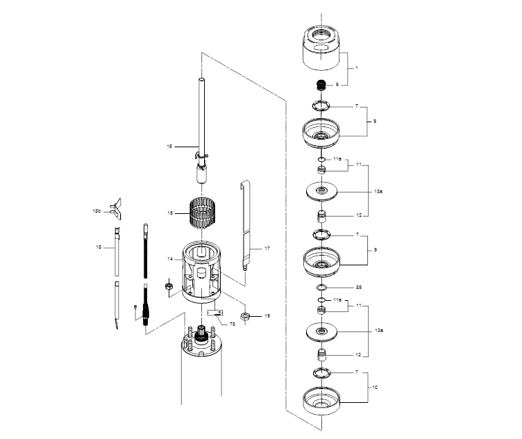 GRUNDFOS Unterwasserpumpe SP 3A-39 Nr. 10101K39