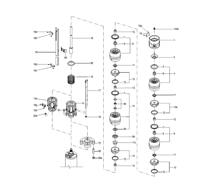 GRUNDFOS Unterwasserpumpe SP 60-9B Nr. 14A019C9