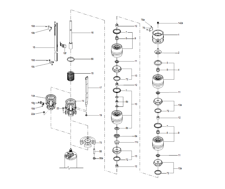 GRUNDFOS Unterwasserpumpe SP 46-2BB Nr. 15A019D2