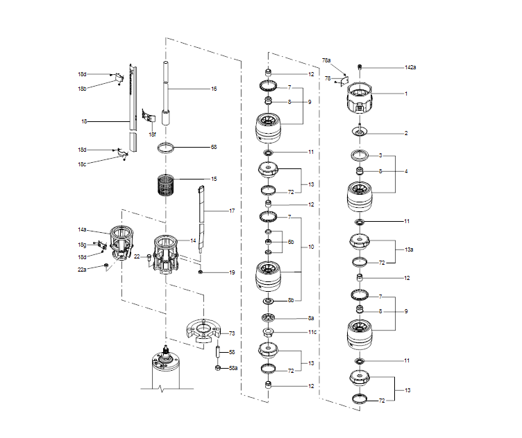 GRUNDFOS Unterwasserpumpe SP 46-4C Nr. 15A019F4
