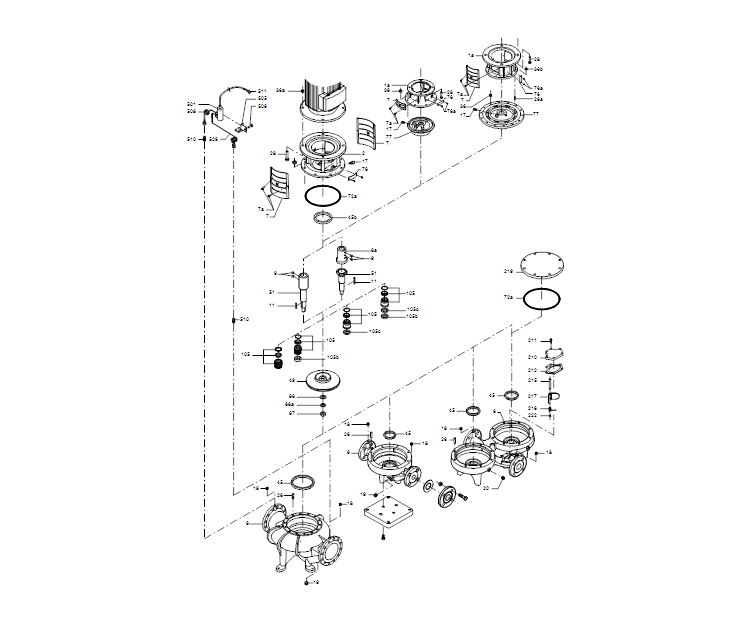 GRUNDFOS Einstufige Inlinepumpe TPE 150-200/4 A-F-A-BAQE-OWA Art. 92952367
